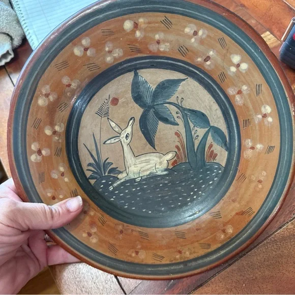 Vintage Mexican Tonala Wall Plate - Picture 4 of 5